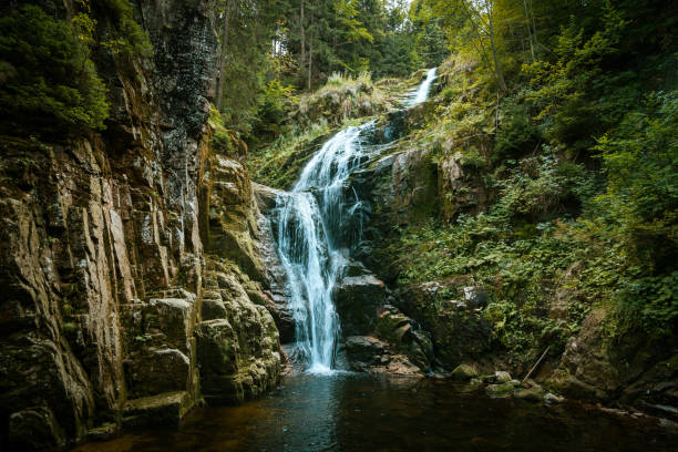 istock Scenic view of Kamienczyk waterfall in Gian Mountain, Karkonosze Monutain 1126066265