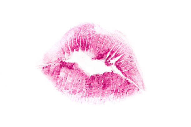 istock Lipstick kiss isolated on white background 1126067066