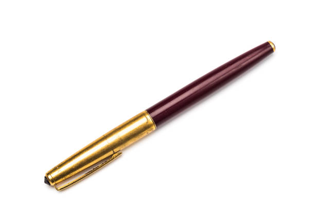 istock vintage fountain pen on white 1126067596