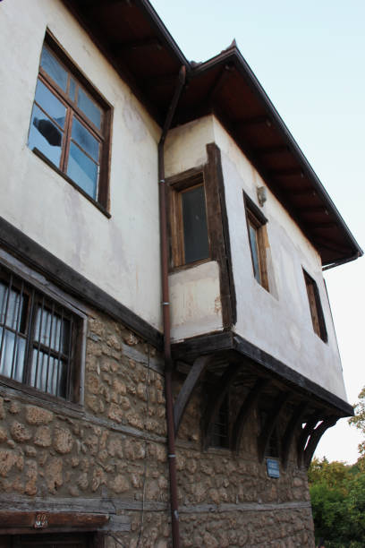istock Old traditional building in Varosi area Edessa Greece 1126068523