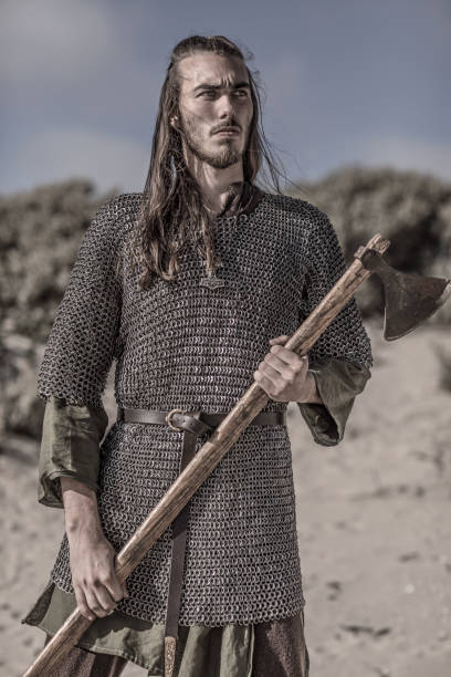 istock An individual viking warrior on a sandy battlefield dune 1126069546