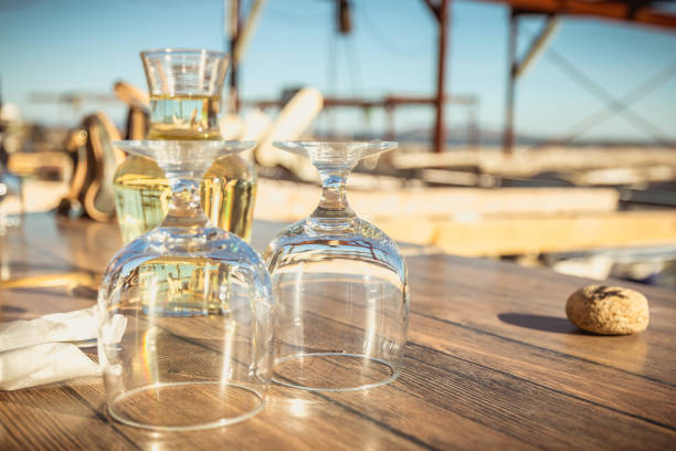istock carafe of white wine with wine glasses 1126074325