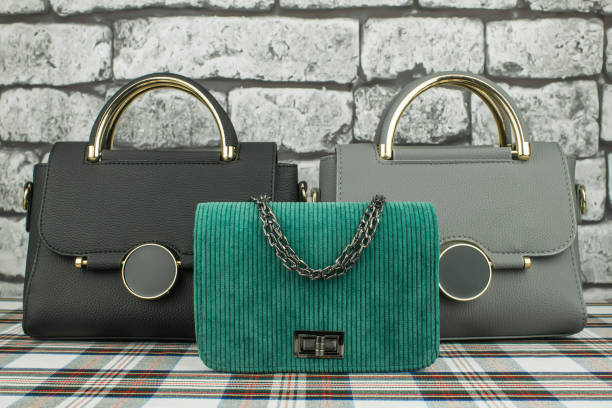 istock Gray, black bag and clutch 1126076263