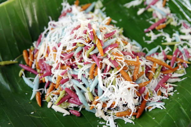 istock Four Colors Rice Flour with Palm Sugar 1126077995