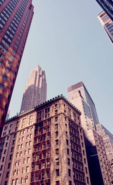 istock Looking up at New York buildings. 1126079398