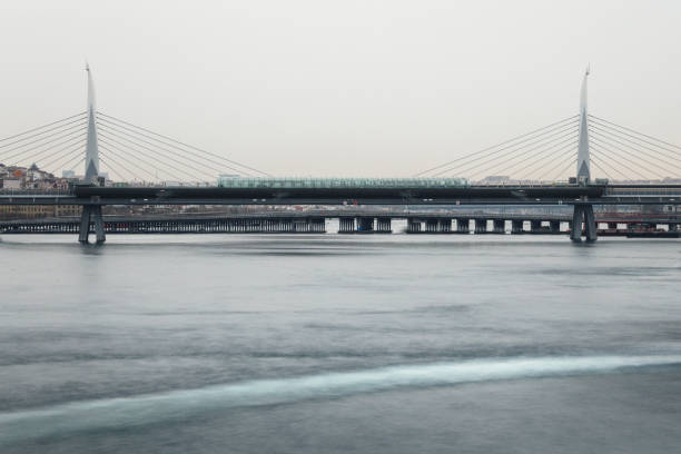 Metro bridge in Istanbul, Turkey