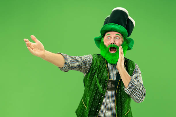 istock A man in a leprechaun hat at studio. He celebrates St. Patrick's Day. 1126079798