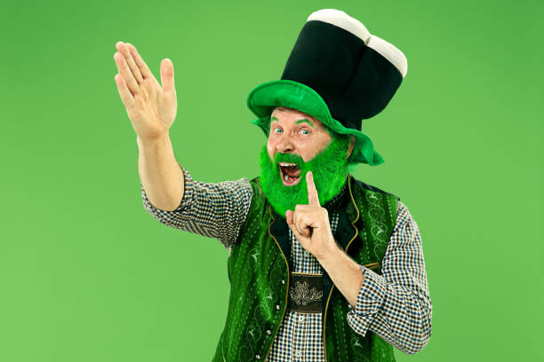 istock A man in a leprechaun hat at studio. He celebrates St. Patrick's Day. 1126079800