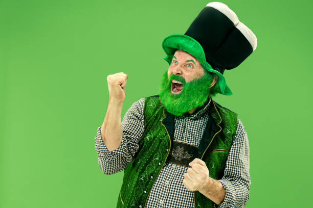 istock A man in a leprechaun hat at studio. He celebrates St. Patrick's Day. 1126079802