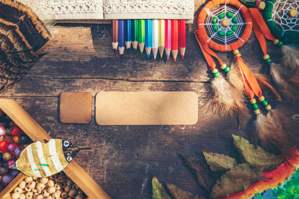 istock Background of craft art and paper tag 1126081431