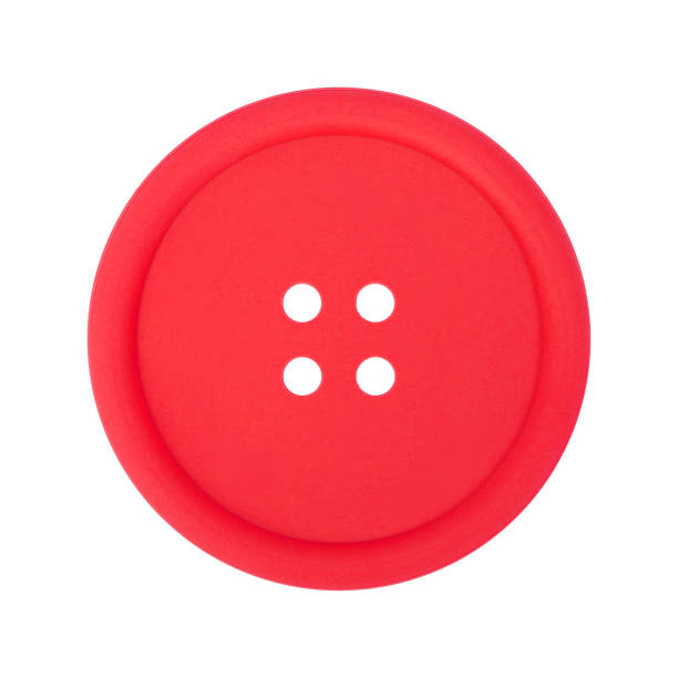 istock Clothes, shoes and accessories - Red button isolated 1126081748