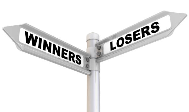 istock Winners and losers. Way mark 1126082522