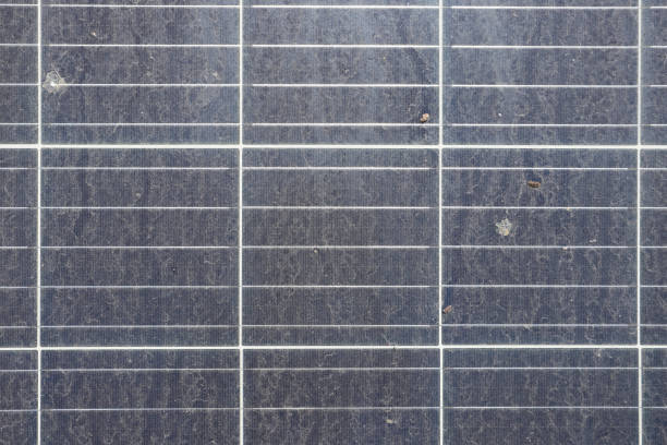 istock Dirty Dusty Solar Panels top view 1126084049
