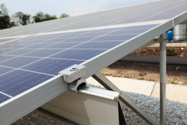 istock On Ground Solar with End Clamps Installation 1126084168