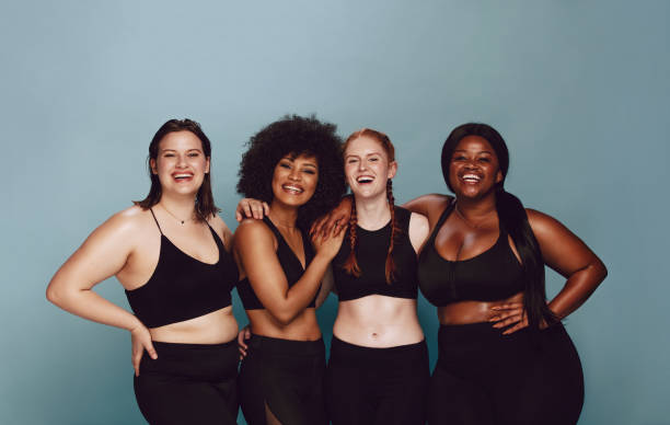 istock Diverse women embracing their natural bodies 1126087197
