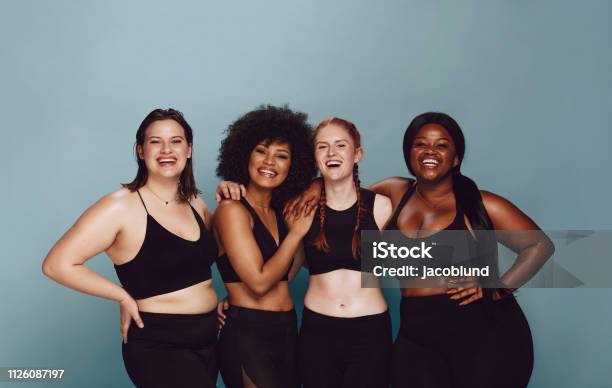 Diverse Women Embracing Their Natural Bodies Stock Photo - Download Image Now - Women, Only Women, Body Positive