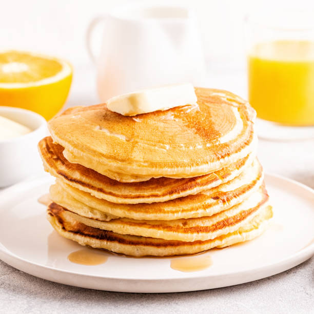 istock Delicious homemade breakfast with pancakes 1126089688