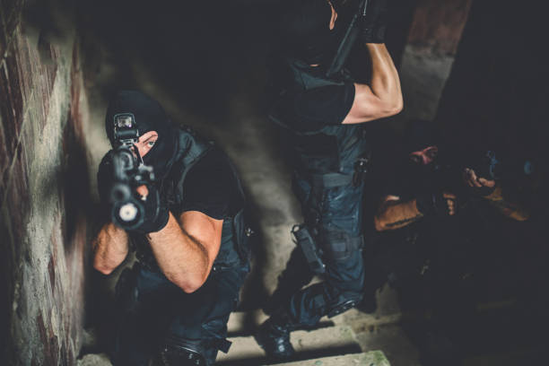istock Special police team on a mission 1126094677