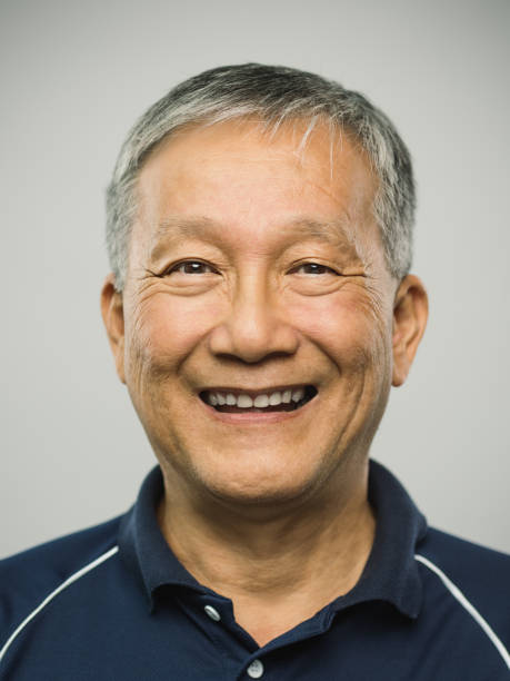 istock Real chinese senior man with positive expression 1126095349