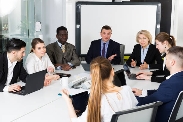 istock business partners discussing projects and ideas at meeting 1126096909