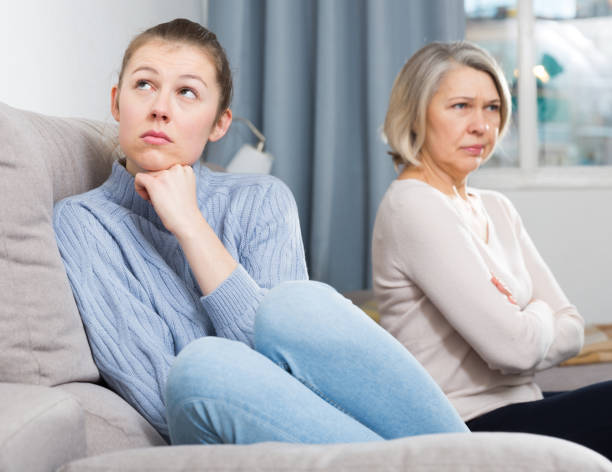 istock Daughter and mother after quarrel 1126097165