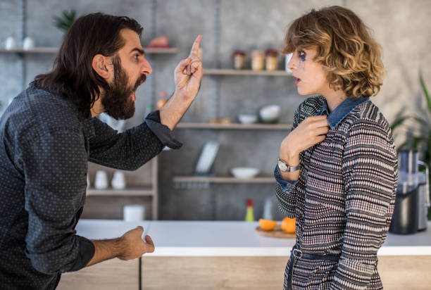 istock Husband is angry at wife 1126101906
