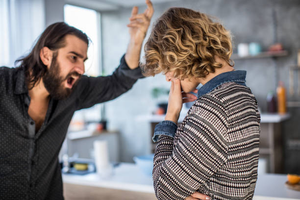 Boyfriend shouting at girlfriend