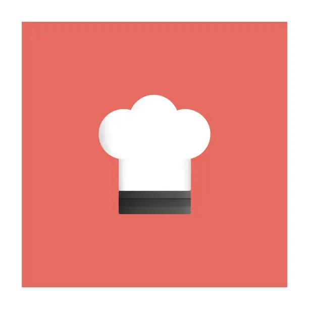 Vector illustration of Cook Hat Icon