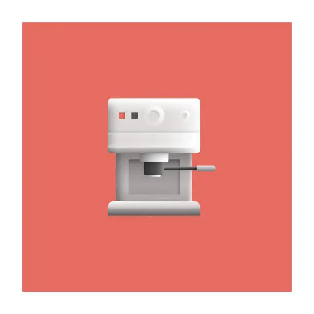 Vector illustration of Coffee Maker Icon