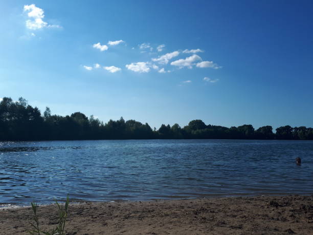 istock Lake in Germany. Sun, water and beach. 1126107974