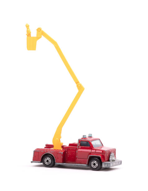 istock Toy firetruck with ladder 1126114418