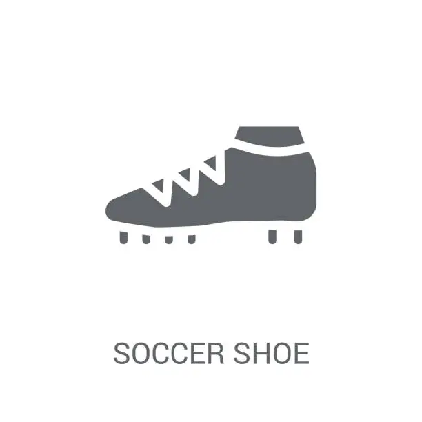 Vector illustration of Soccer shoe icon. Trendy Soccer shoe logo concept on white background from Clothes collection