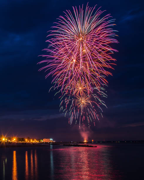 istock Fireworks shots at Colonial Beach Virginia colorful 1126119448