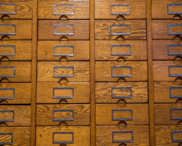 istock Wooden file cabinet doors 1126119450