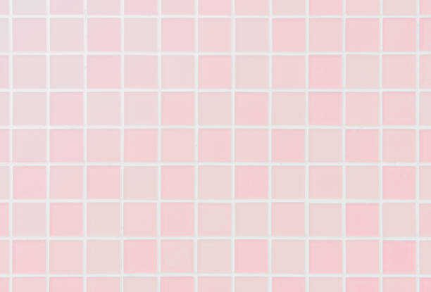 istock White or Pink ceramic wall and floor tiles abstract background. Design geometric mosaic texture for the decoration of the bedroom. 1126125527