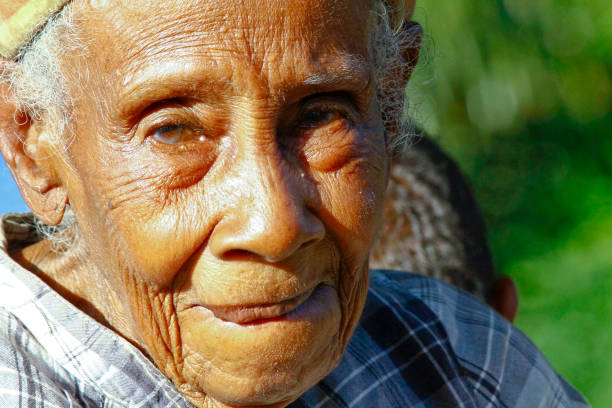 istock Elderly Malagasy woman portrait 1126125947