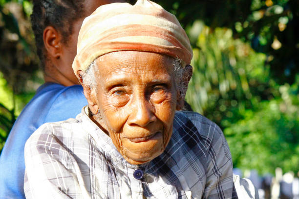 istock Elderly Malagasy woman portrait 1126126025