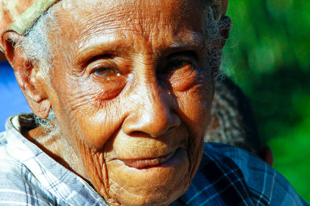 istock Elderly Malagasy woman portrait 1126126040