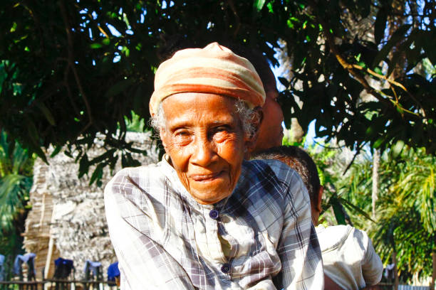 istock Elderly Malagasy woman portrait 1126126215