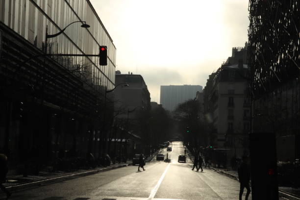 istock Street outside silhouette sunlight 1126128618