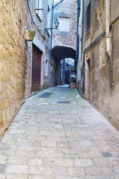 istock Typical street of Volterra 1126131123
