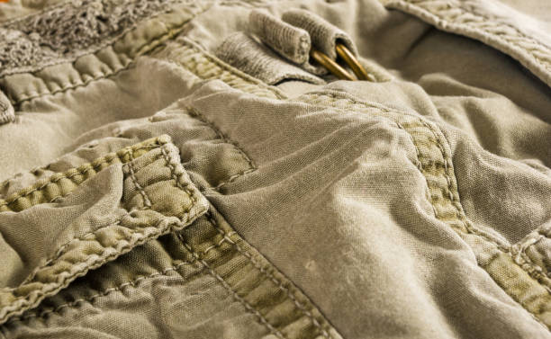 istock clothing items washed cotton fabric texture with seams 1126131632