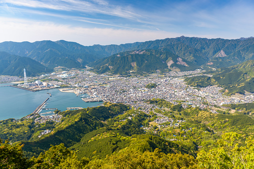 Owase, Mie, Japan city waterfront.