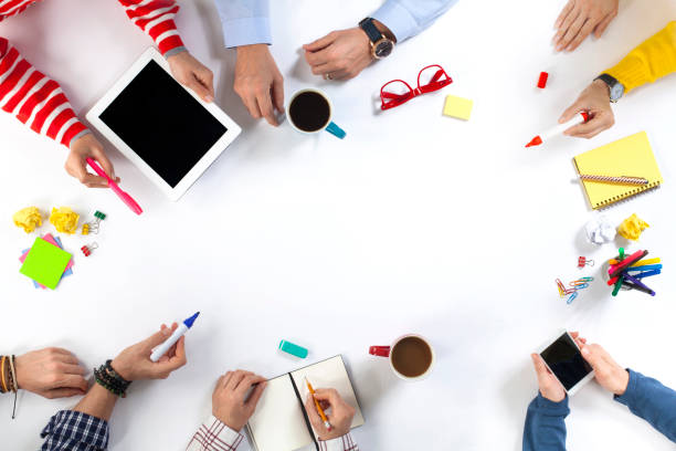 istock Brainstorming group of people working concept 1126144724