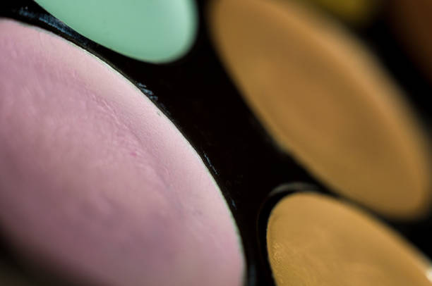 istock Women's make-up, decorative cosmetics - colorful eyeshadow palette 1126144728
