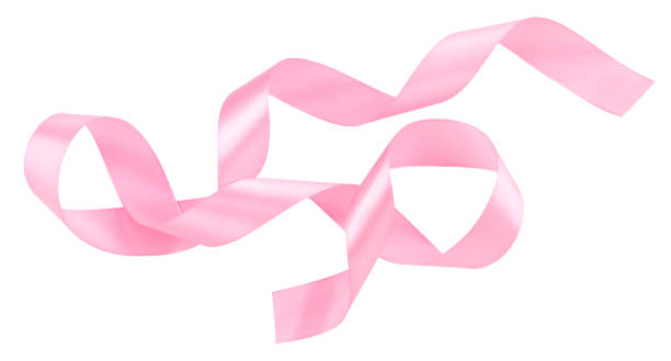 istock Mix Pink ribbon on a white background 1126144786