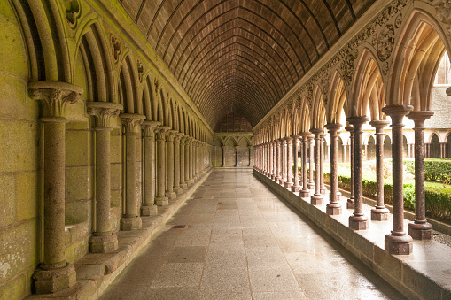 Patio de la Abadía de Mont Saint-Michel photo