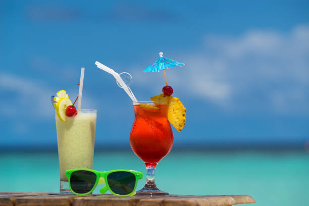 istock cocktail on the beach. Concept of luxury vacation. 1126148087