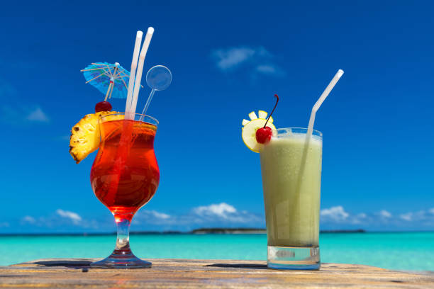 istock cocktail on the beach. Concept of luxury vacation. 1126148089