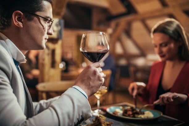 istock Couple on a date in restaurant 1126151781